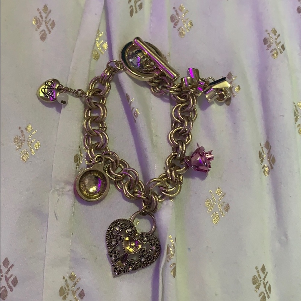 gold charm bracelet